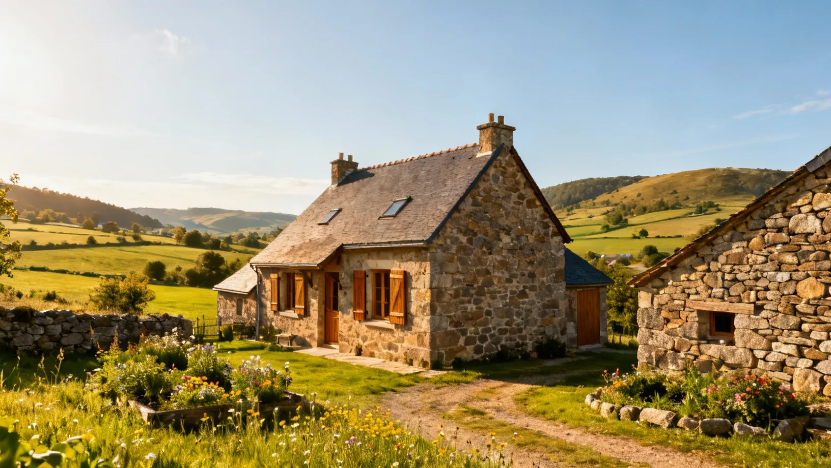 Village de Moyat dans le Cantal